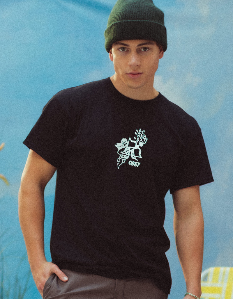 OBEY Flaming Arrow Mens Tee image number 5