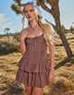 WEST OF MELROSE Womens Drop Waist Mini Dress image number 1
