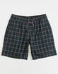 QUIKSILVER Dead Plaid Mens Volley Shorts image number 1