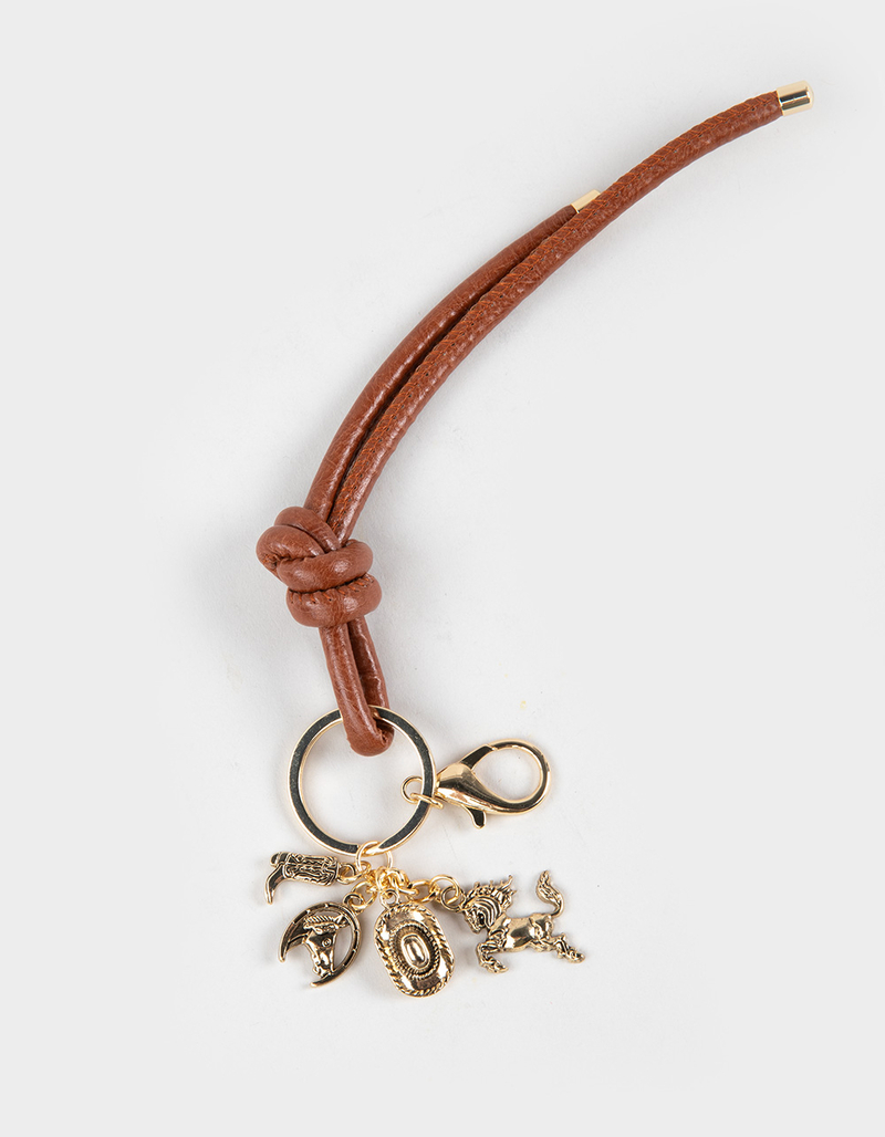 FULL TILT Western Rope Bag Charm Keychain image number 0