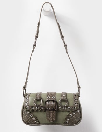 Laced Grommet Shoulder Bag Primary Image