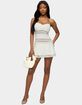 EDIKTED Marcia Chiffon Lacey Mini Dress image number 5