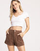 RSQ Utility Corduroy Womens Shorts image number 1