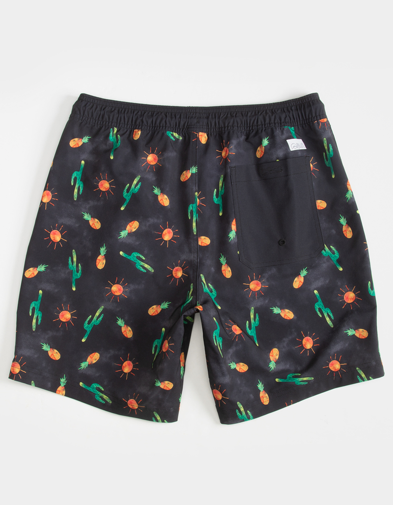 BLUE CROWN Fun Flora Mens Boardshorts image number 4