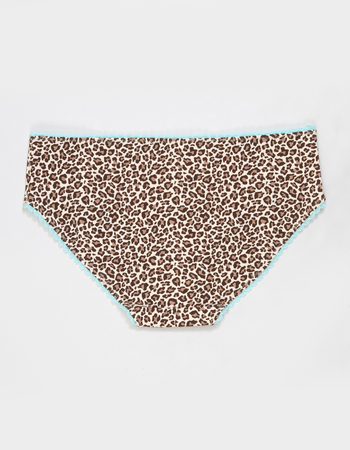 FULL TILT Cotton Bow Lace Trim Hipster Panties Alternative Image