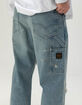 LEVI'S 568 Mens Loose Straight Double Knee Carpenter Jeans - Diving Ducks Distressed image number 4