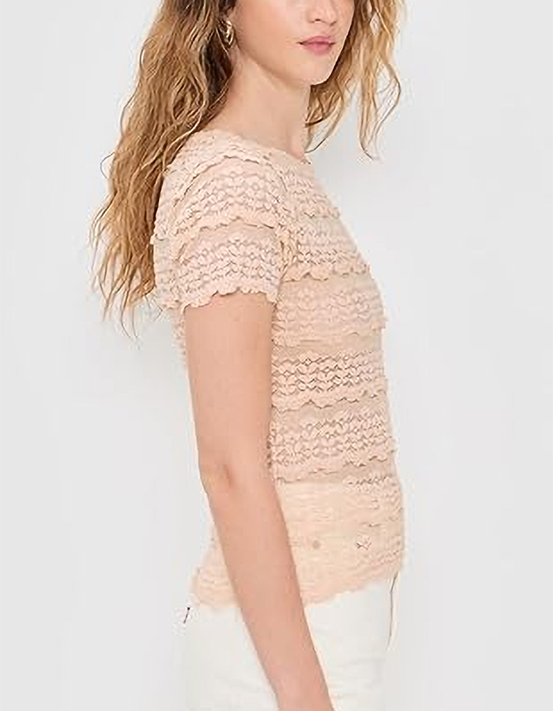 FREE PEOPLE Angelina Womens Lace Tee image number 2