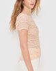 FREE PEOPLE Angelina Womens Lace Tee image number 3