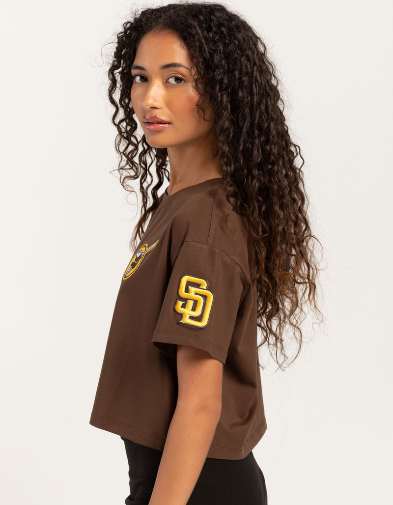 PRO STANDARD San Diego Padres Womens Crop Tee image number 2