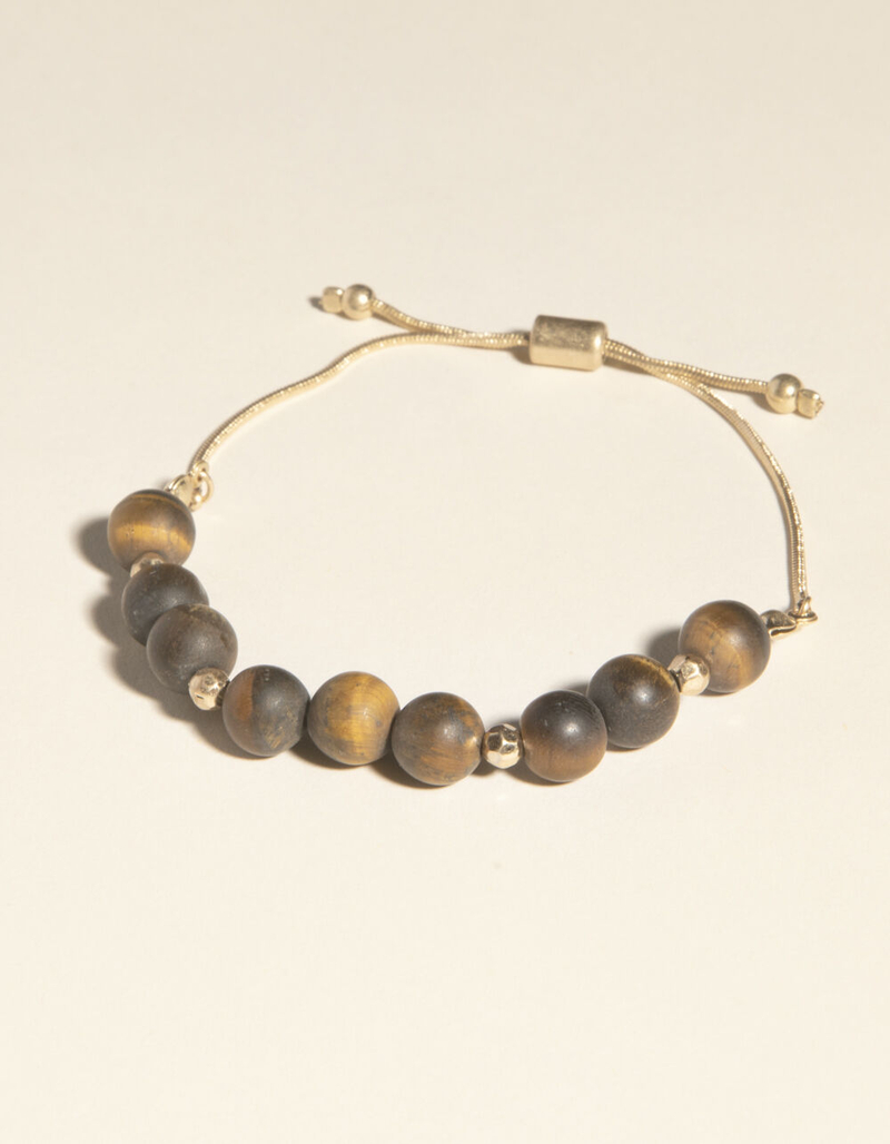 WEST OF MELROSE Tiger Eye Beaded Bracelet image number 0