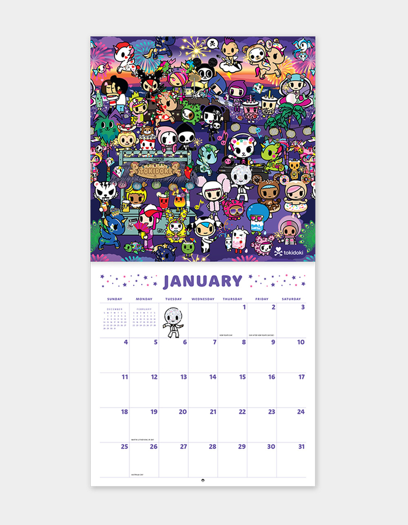 STUDIO OH! x tokidoki 12" x 12" Wall Calendar image number 2