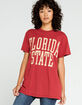 THE ORIGINAL RETRO BRAND FSU Florida State University Womens Oversized Tee image number 1
