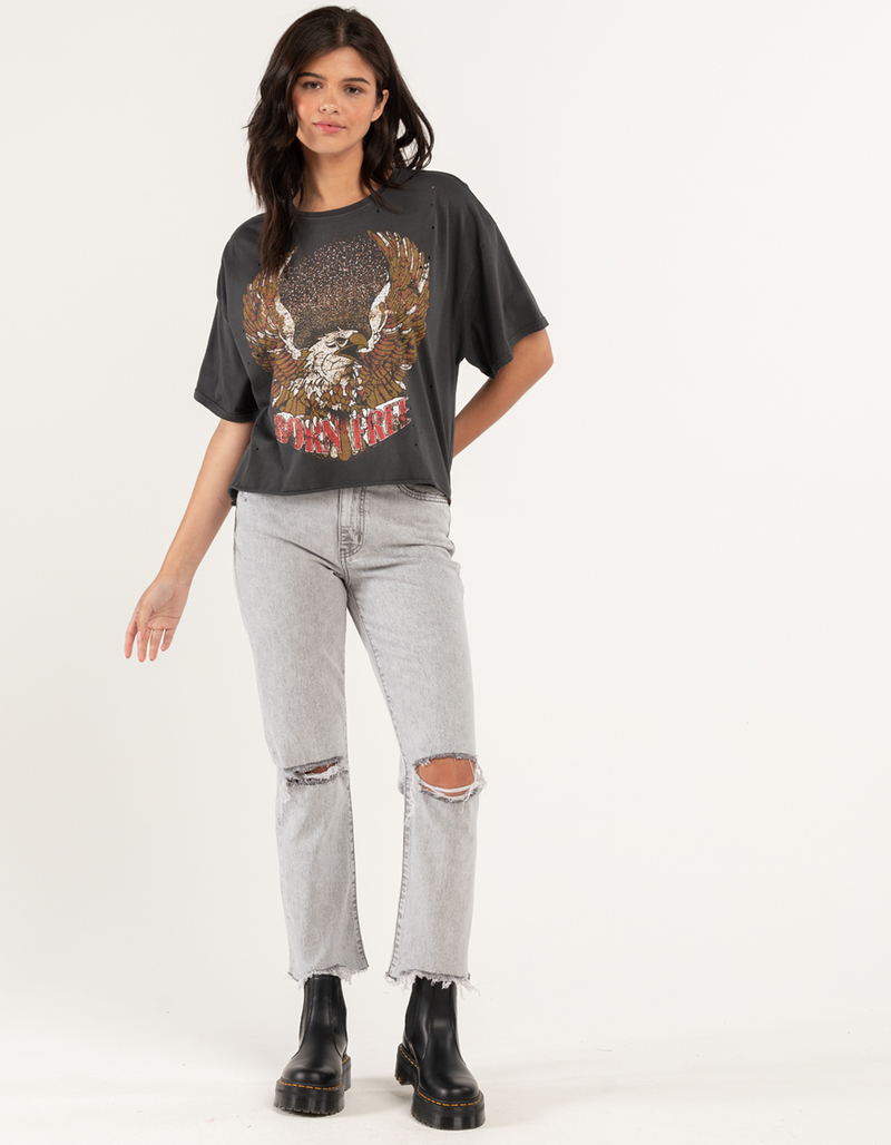 DAZE DENIM Womens High Rise Straight Up Jeans image number 0