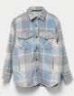 RSQ Plaid Womens Shacket image number 5