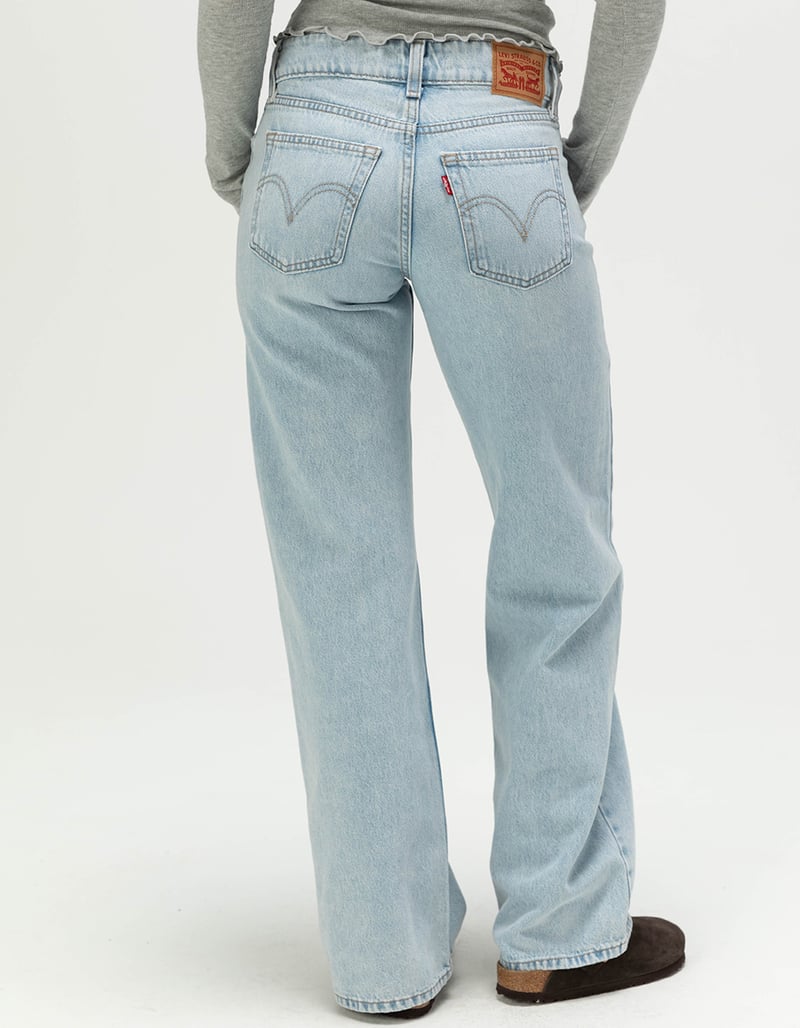 LEVI'S Superlow Loose Womens Jeans - Abraided Art image number 3