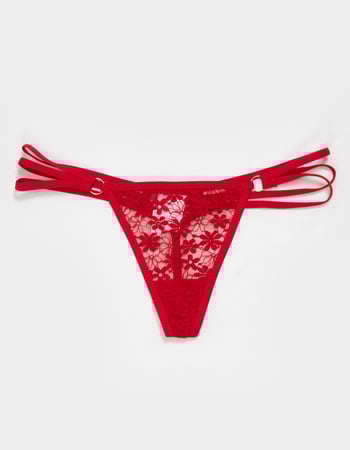 FULL TILT Strappy Side Lace Thong Primary Image