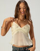 FULL TILT Womens Beaded Babydoll Top image number 1