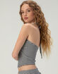 FULL TILT Womens Stripe Halter Top image number 3