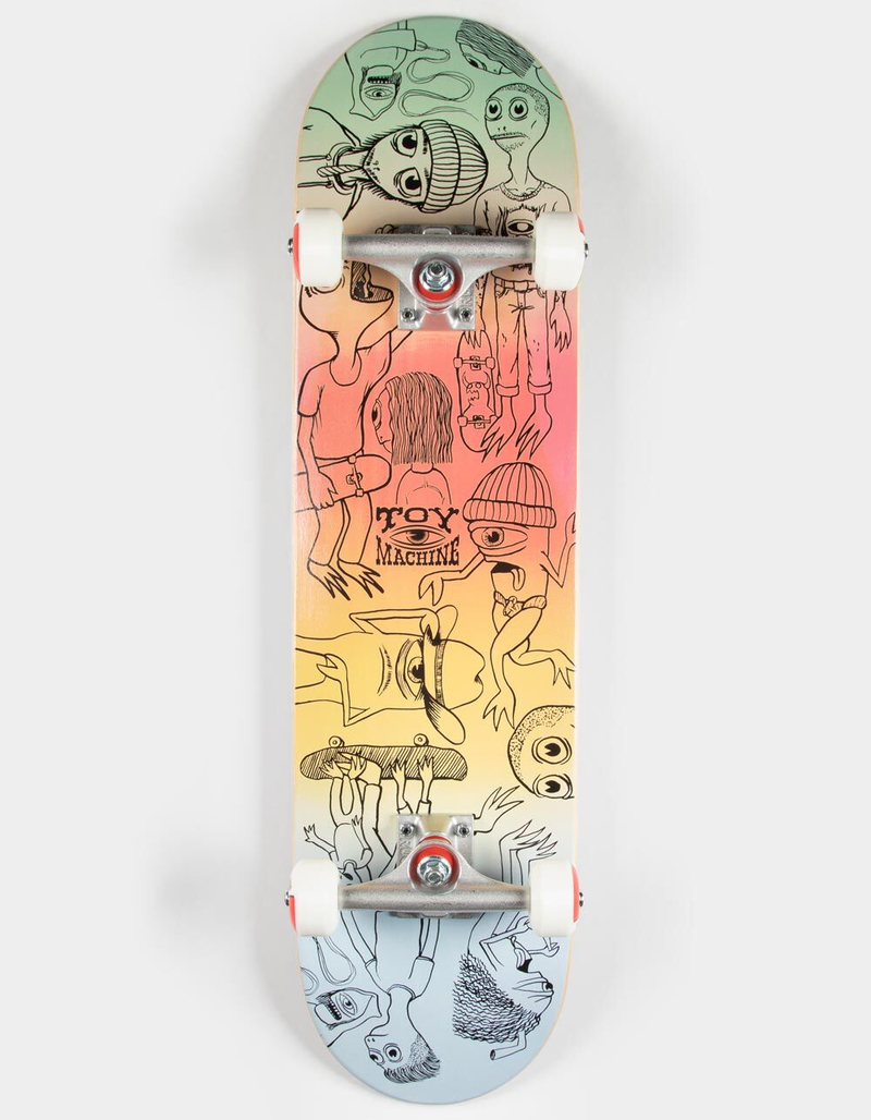 TOY MACHINE Characters 8.0" Complete Skateboard image number 0