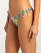 FULL TILT Tropical Tie Side Skimpy Bikini Bottoms image number 3