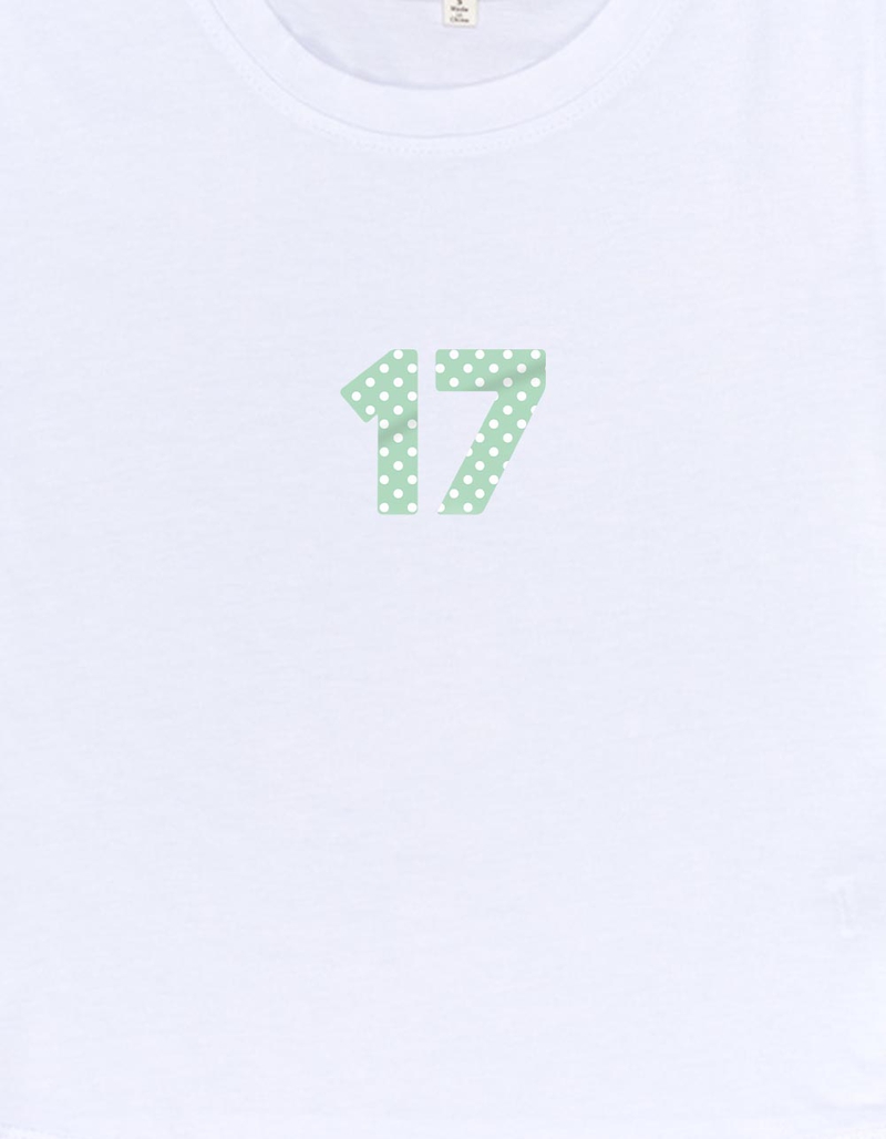 17 Polka Dot Fill Womens Baby Tee image number 2