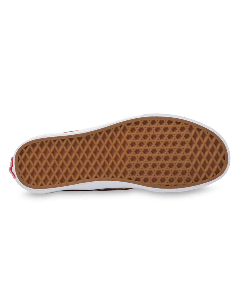 VANS Checkerboard Slip-On Rust & True White Mens Shoes image number 4