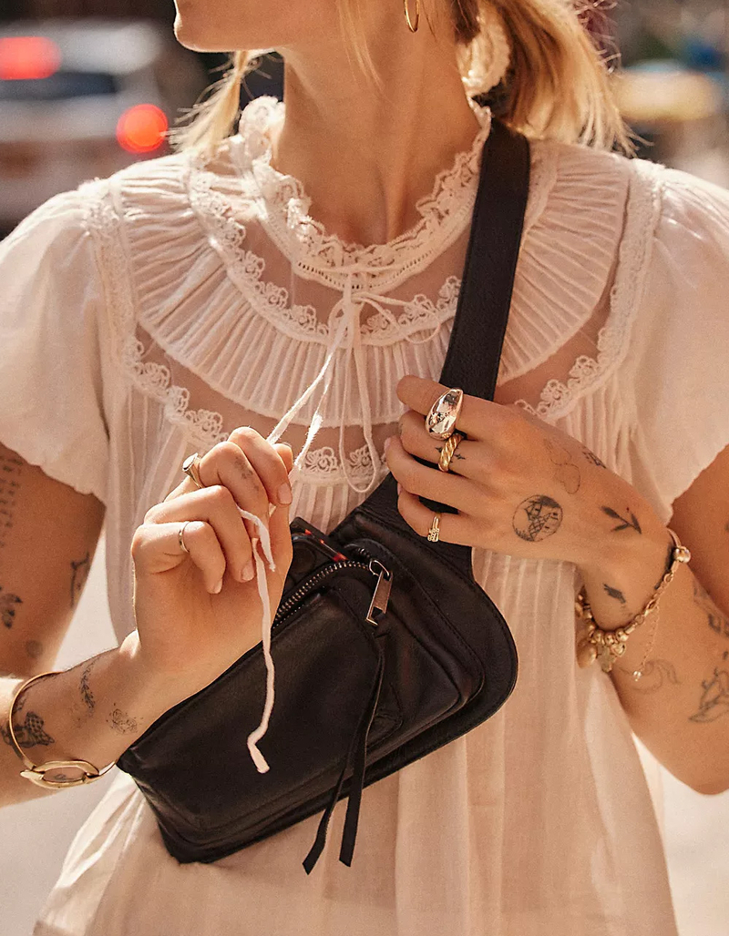 FREE PEOPLE Avalon Leather Sling Bag image number 3