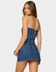 EDIKTED Camelia Strapless Denim Corset image number 2