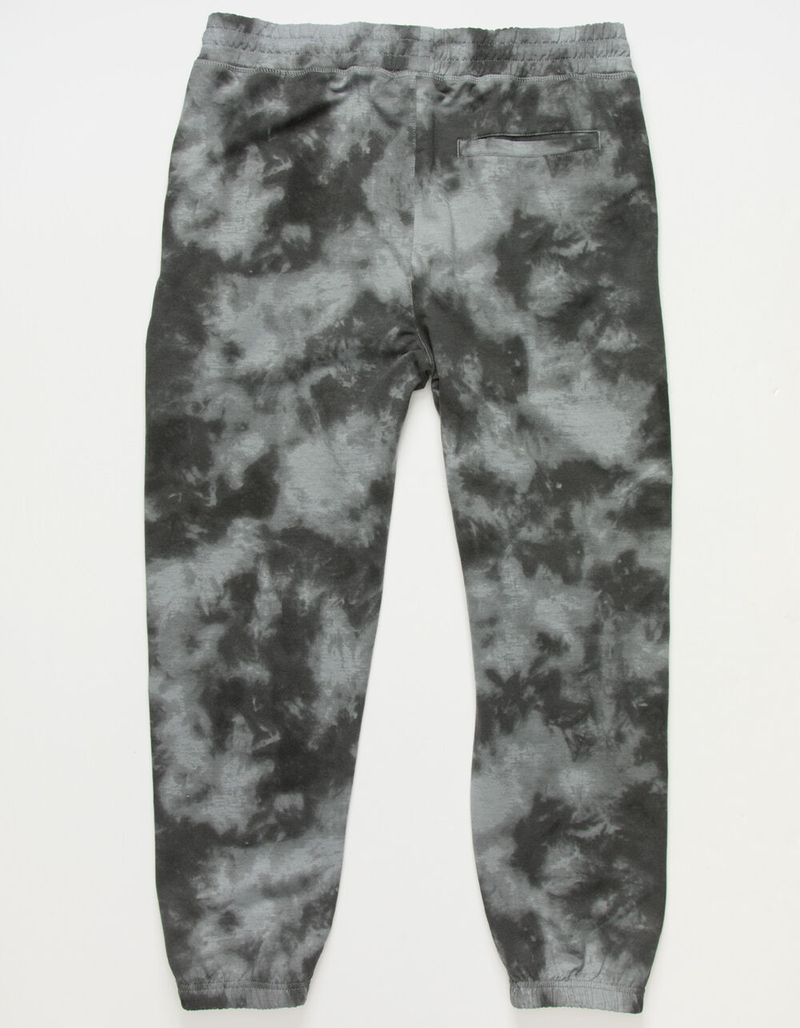 RSQ Tie Dye Mens Black Jogger Sweatpants image number 2