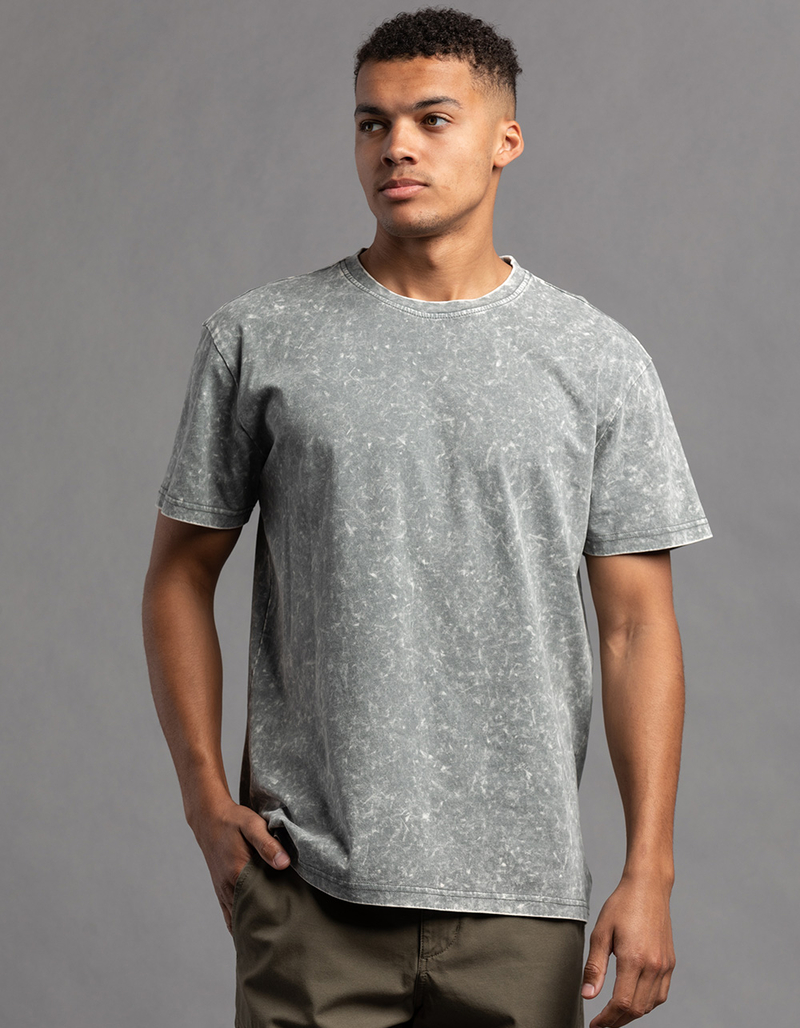 RSQ Mens Acid Wash Oversized Tee image number 0