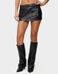 EDIKTED Zaira Faux Leather Cargo Mini Skort image number 1