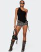 EDIKTED Codi Backless Asymmetric Knit Top image number 5