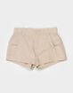 FULL TILT Girls Elastic Waist Cargo Shorts image number 1