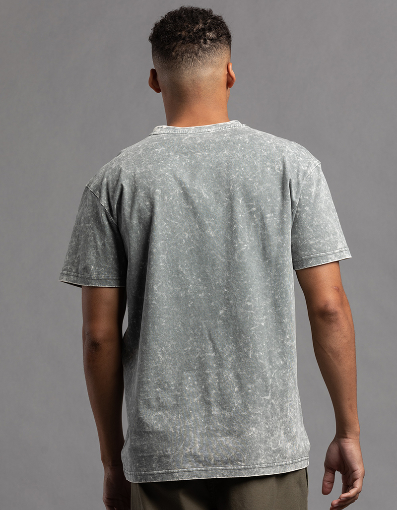 RSQ Mens Acid Wash Oversized Tee image number 4