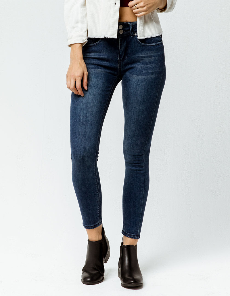 IVY & MAIN Dual Button Womens Skinny Jeans image number 0