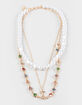 FULL TILT Layered/Cross/Stone/Pearl Necklace image number 1