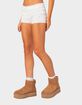EDIKTED Lucy Ruffled Lace Shorts image number 2