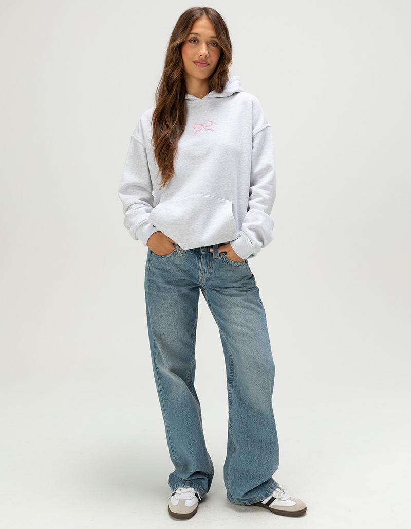 FULL TILT Embroidered Bow Womens Hoodie image number 4