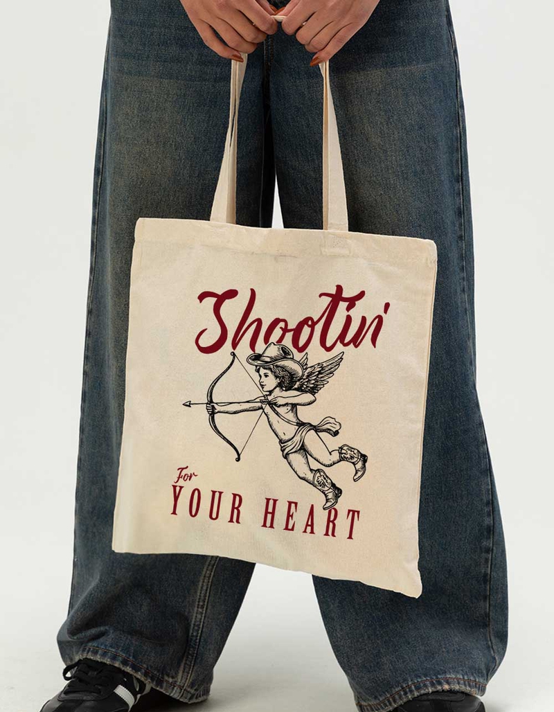 CUPID Shootin' For Your Heart Unisex Tote Bag image number 0