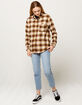 FULL TILT Boyfriend Red Womens Flannel Shirt image number 4