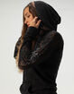 AFFLICTION Simulation Womens Lace Up Hoodie image number 4