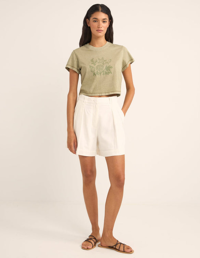 RHYTHM Beachcomber Womens Crop Boxy Tee image number 3