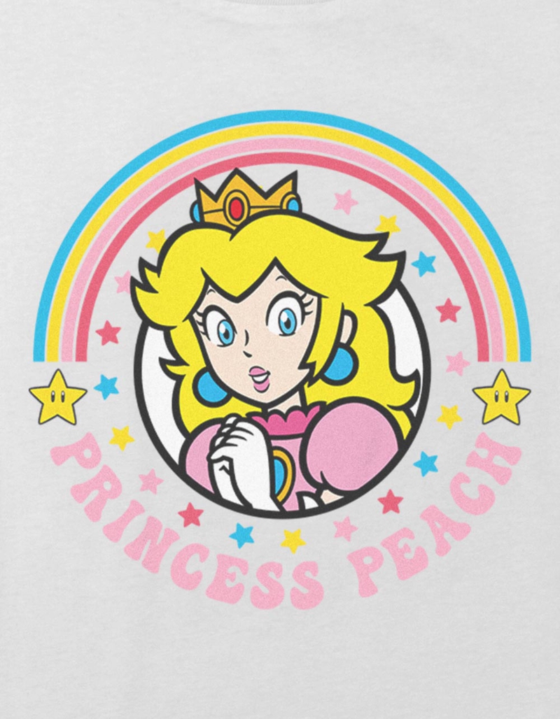SUPER MARIO Joyful Princess Peach Girls Crop Tee image number 1