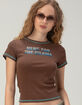 FULL TILT Rhinestone Drama Womens Baby Tee image number 1