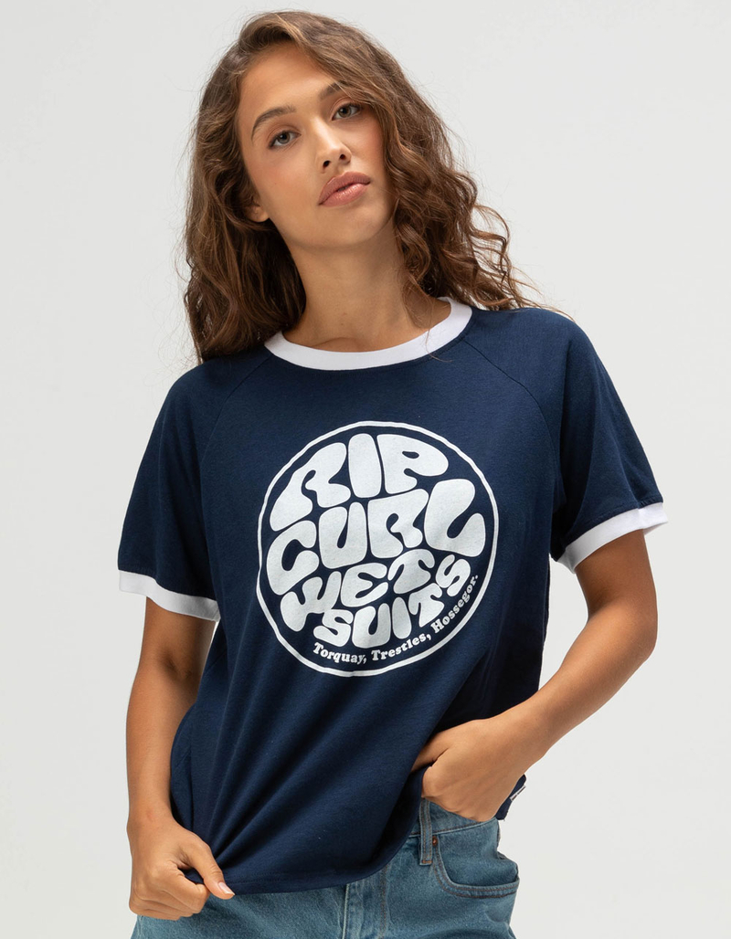 RIP CURL SG Wettie Womens Ringer Tee image number 0