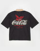 COCA-COLA Mens Rhinestone Button-Up Shirt image number 2