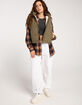 LOVE TREE Hooded Sherpa Lined Womens Vest image number 2