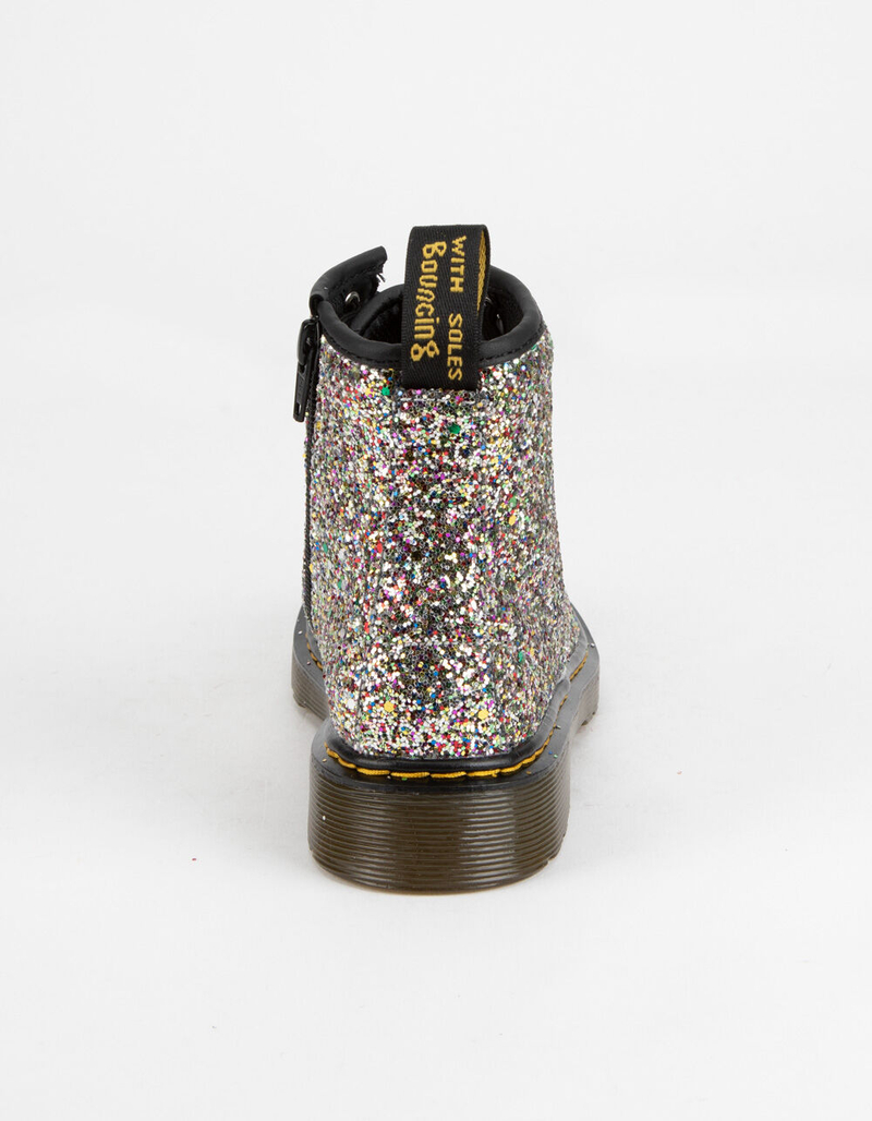 DR. MARTENS 1460 Chunky Silver Glitter Girls Boots image number 3