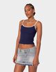 EDIKTED Franky Ribbed Contrast Tank Top image number 4