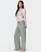 EDIKTED Sheer Sequin Boat Neck Top image number 3